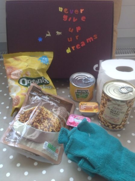 Brighton Voices in Exile food parcel