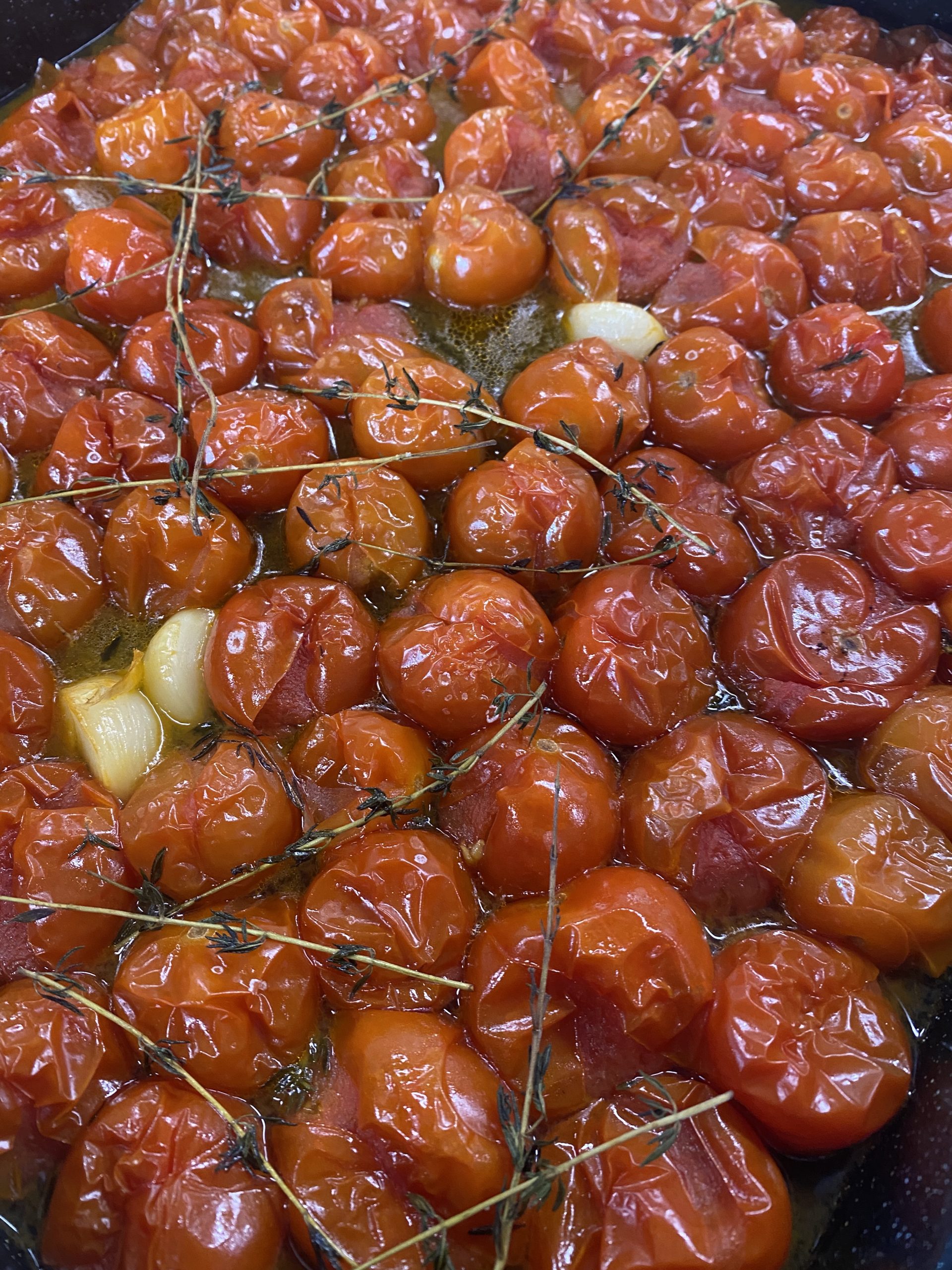 Roasted Tomatoes and Courgettes