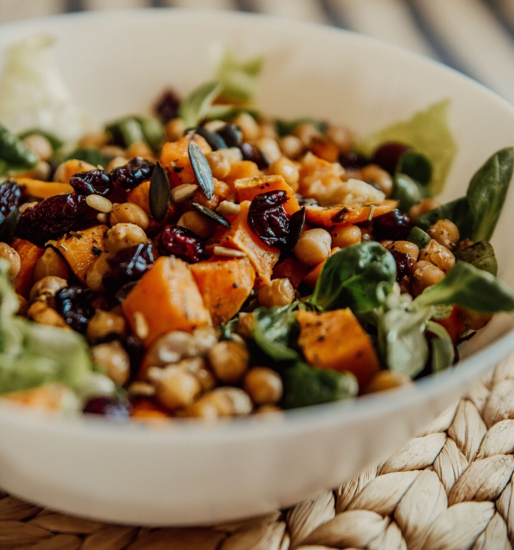 Warm Butternut Squash and Chickpea Salad
