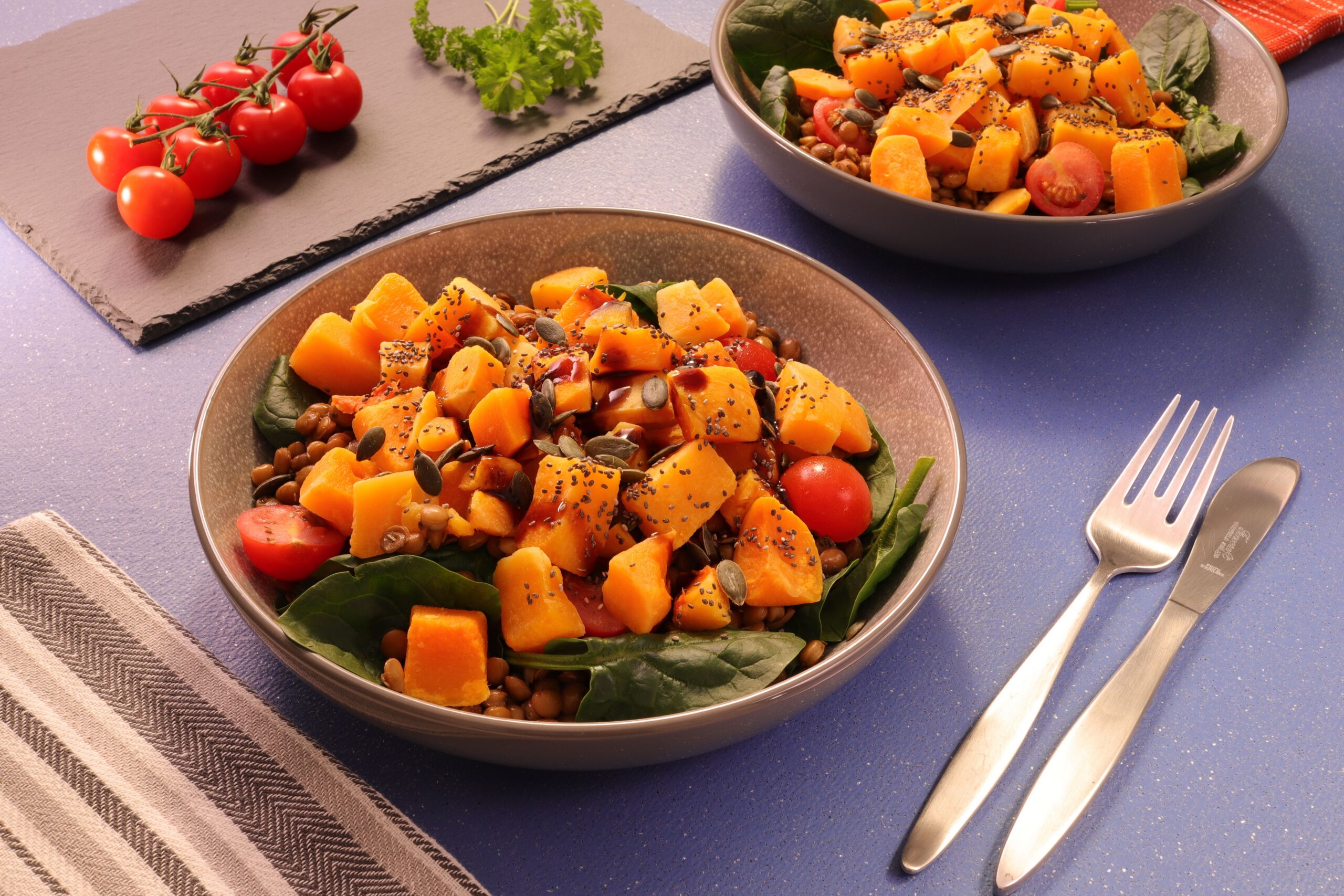 Warm Butternut, Beetroot and Feta Salad