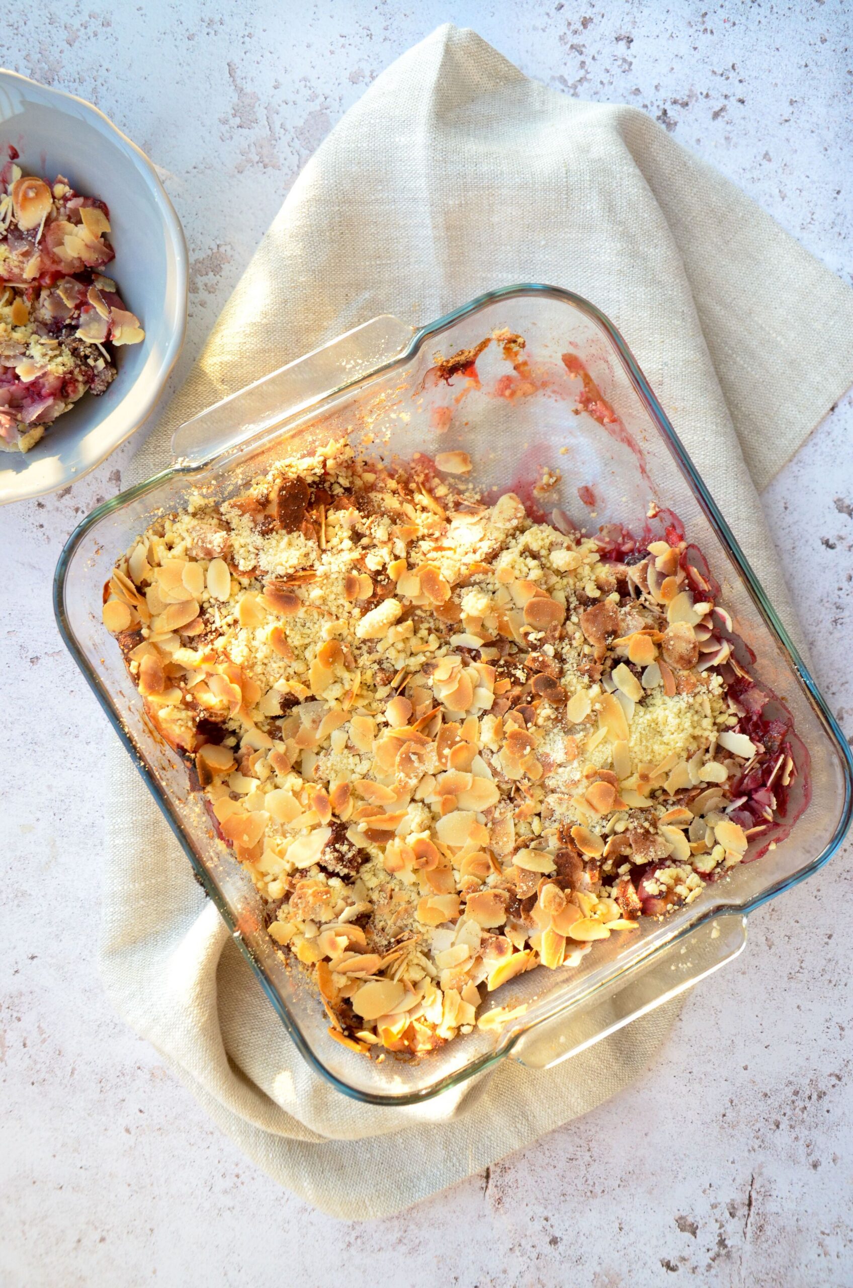 Rhubarb Crumble and Custard