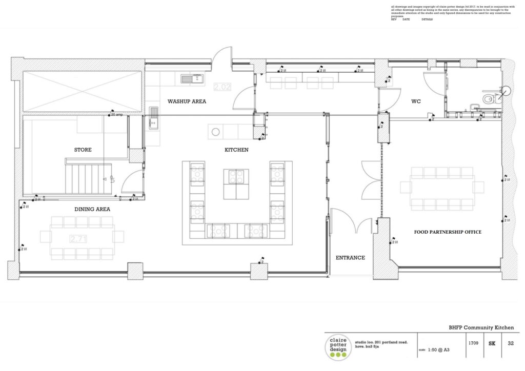 layout of Community Kitchen