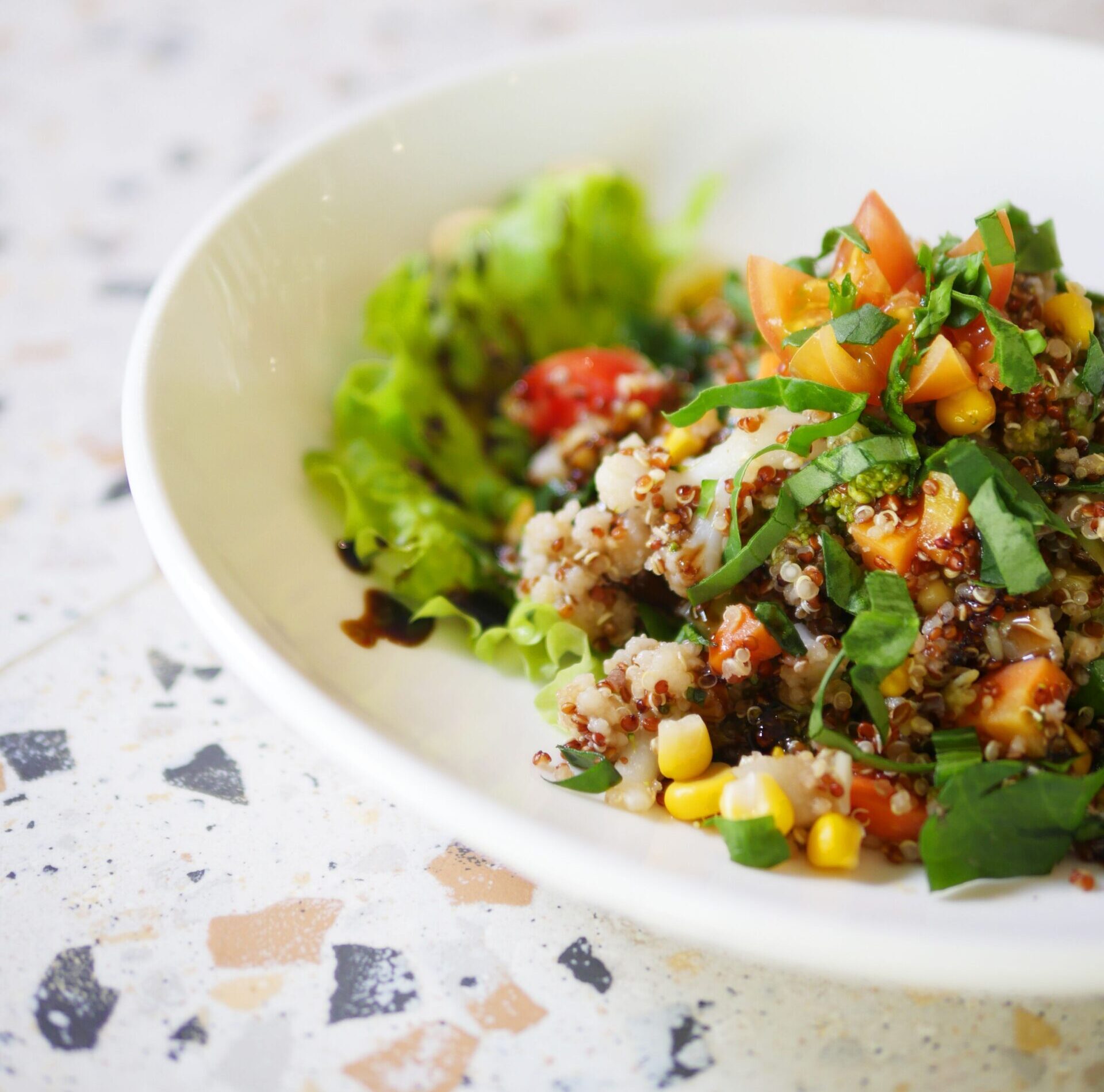 Super-quick heart healthy salad