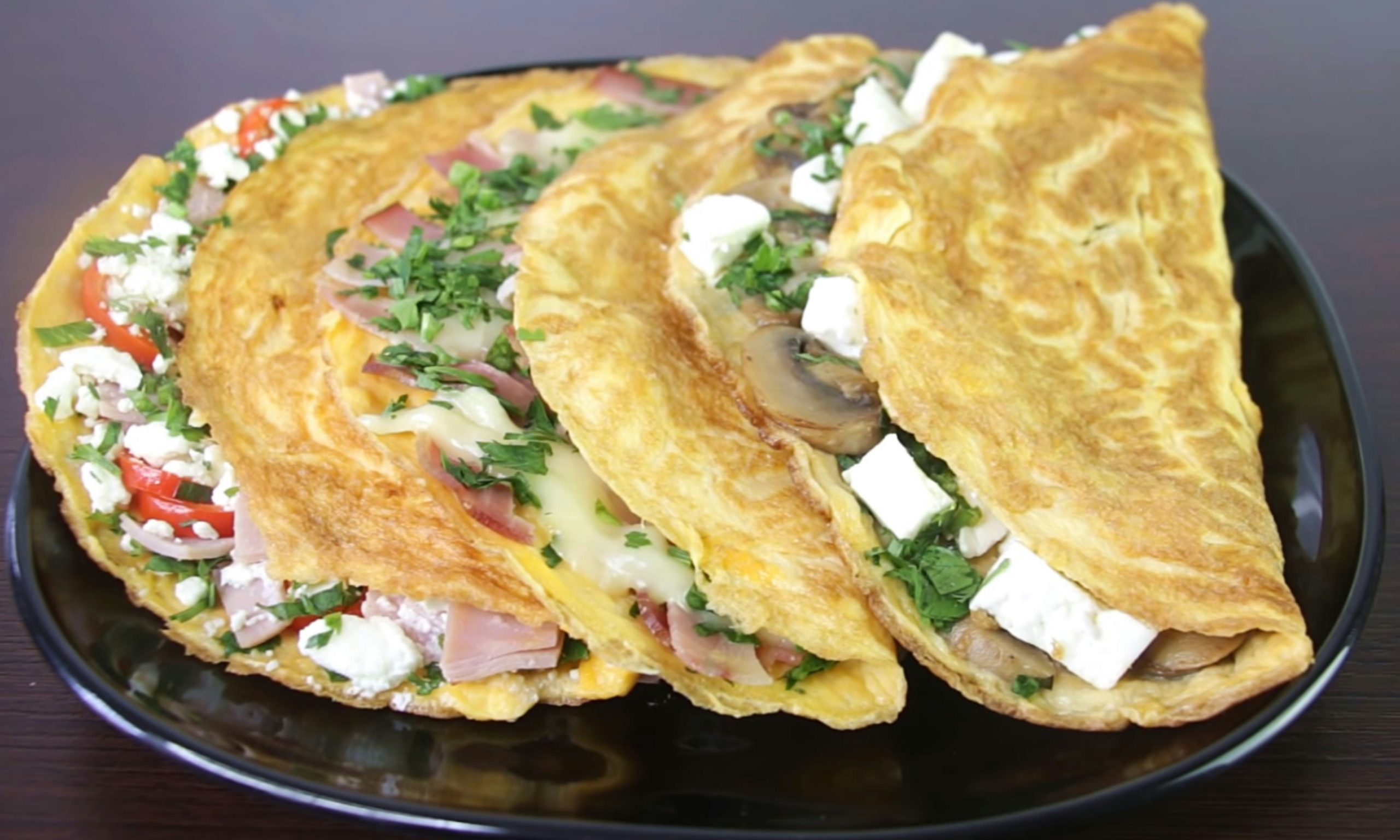 Omelette wraps