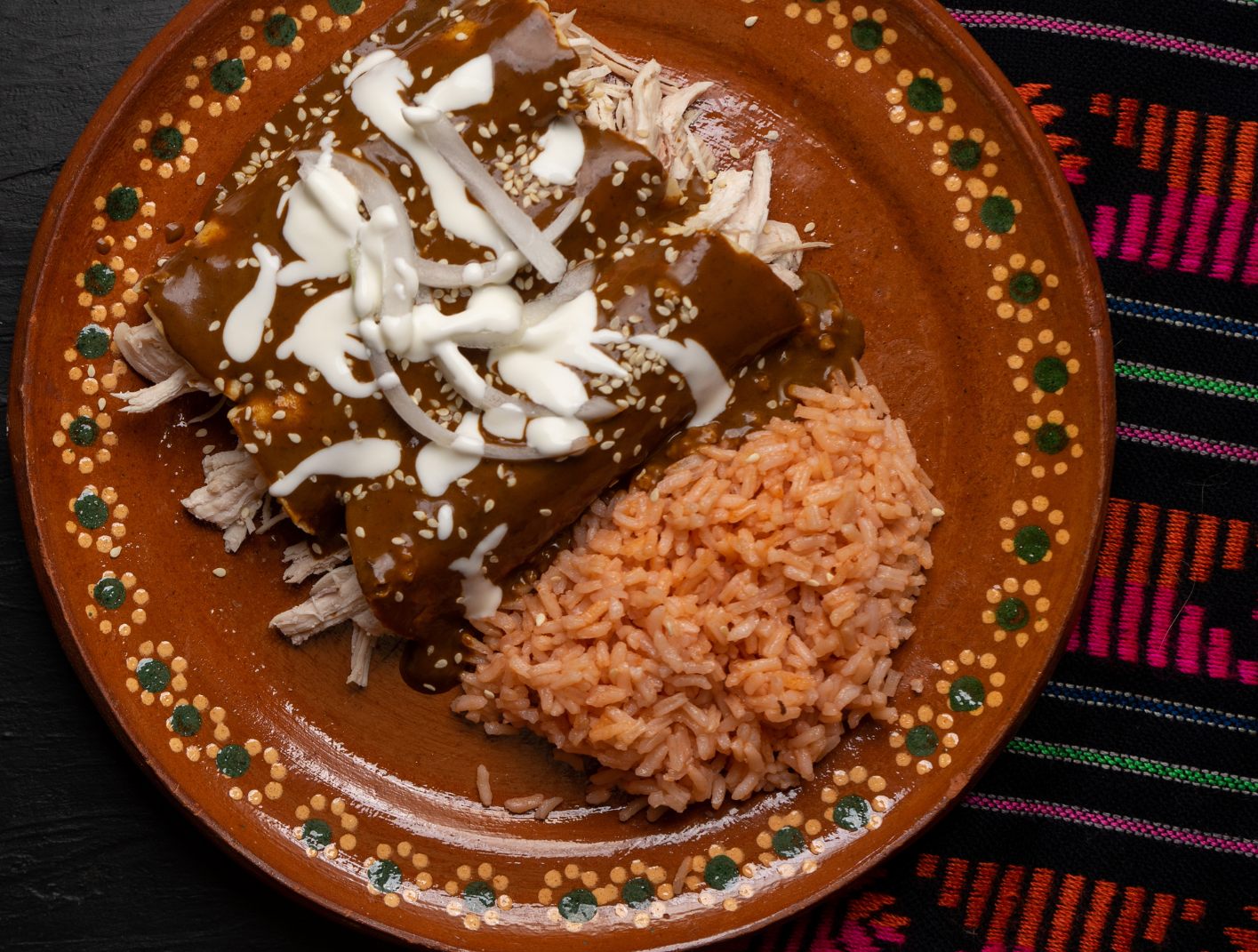 mole and rice